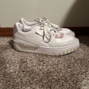 platform puma leather sneakers